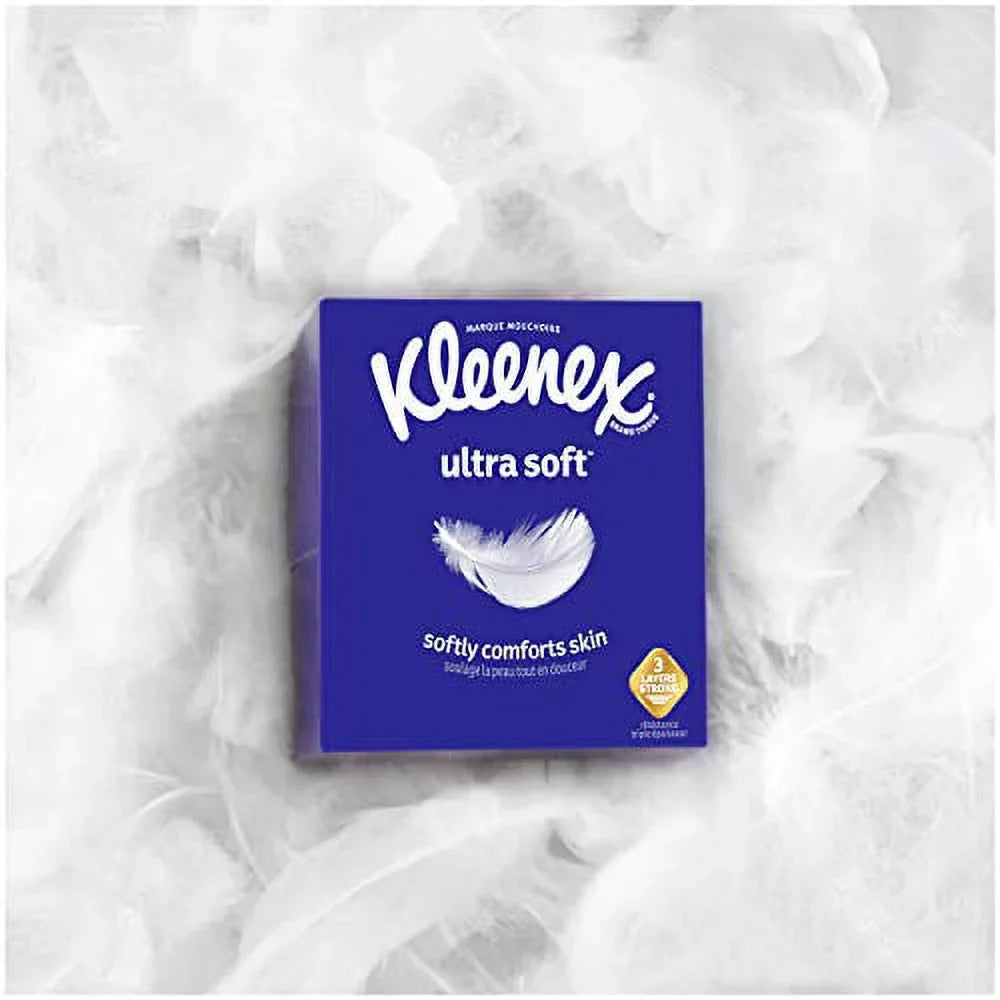 Kleenex Expressions Ultra Soft Facial Tissues, 18 Cube Boxes, 65 Tissues per Box (1,170 Total Tissues)