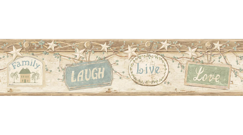 Chesapeake Kinsey Cream Live Laugh Love Border