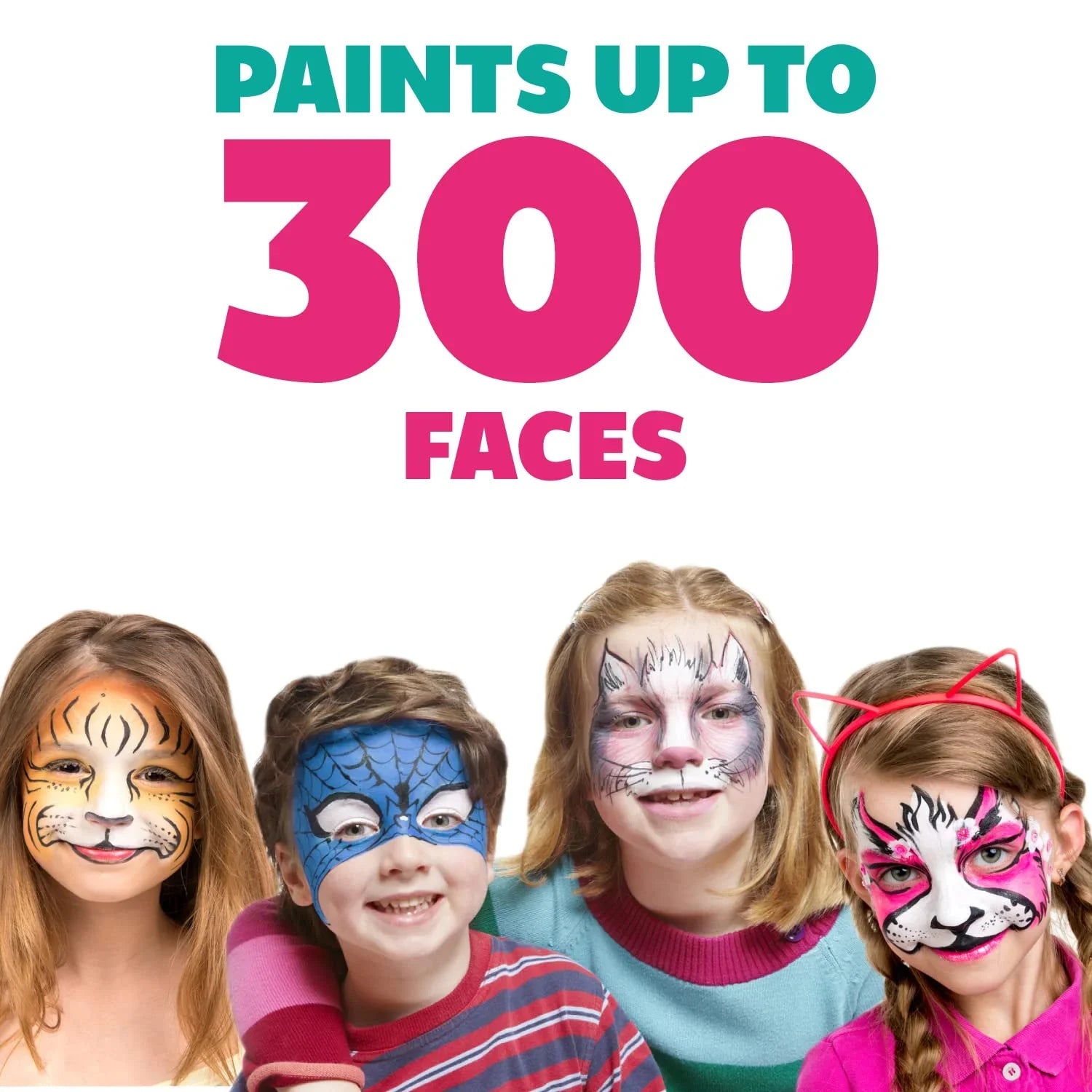Ebony And White Face Paint Set, Safe Non Toxic Professional Face & Body Painting Kit For Kids Party, Adults, Cosplay, Water Activated Paints Special Effects Makeup