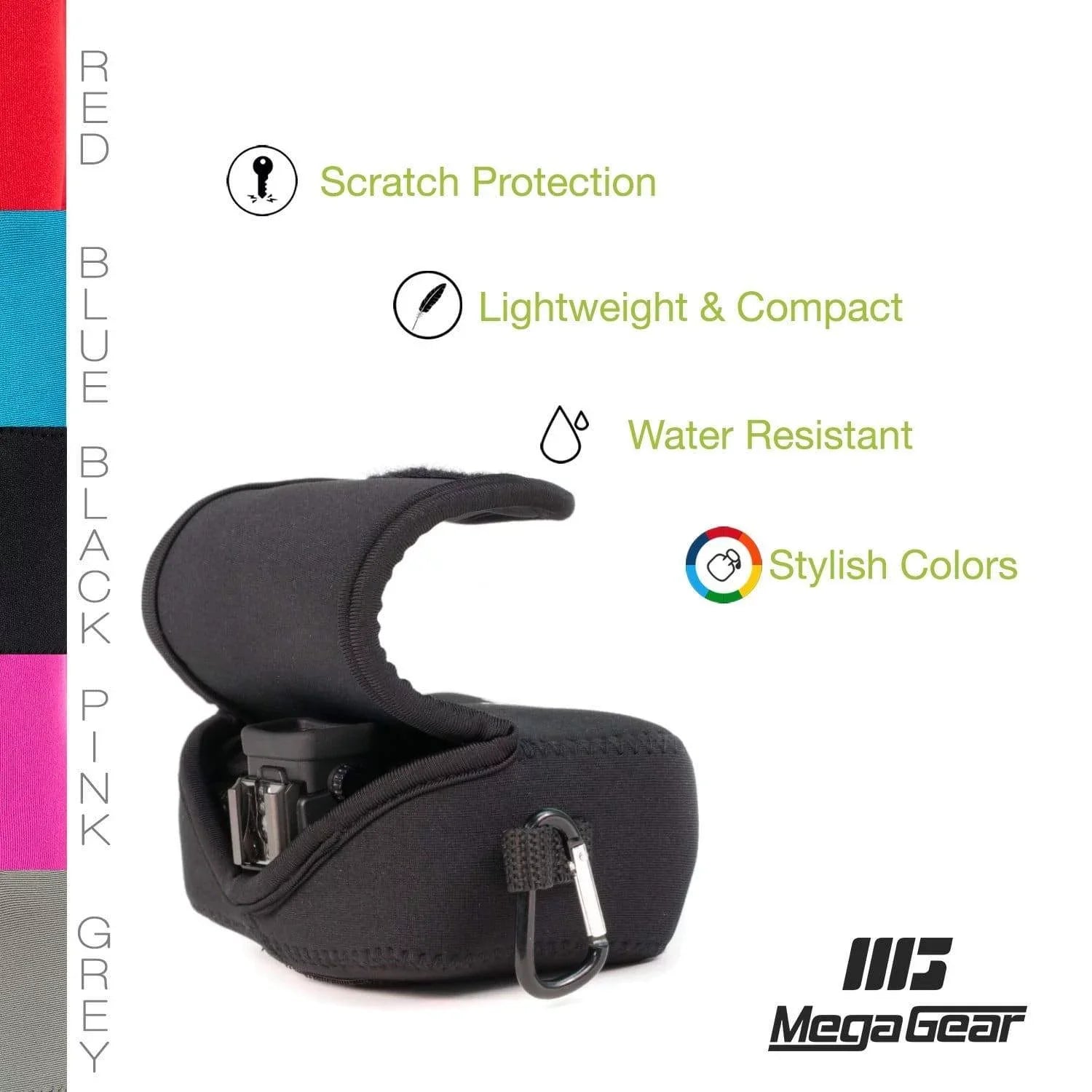 MegaGear Canon PowerShot SX720 HS, SX710 HS, Sony DSC-HX60V, DSC-HX50V, Canon SX700 HS, G16, SX170 IS, G15, SX160 IS Neoprene Camera Case