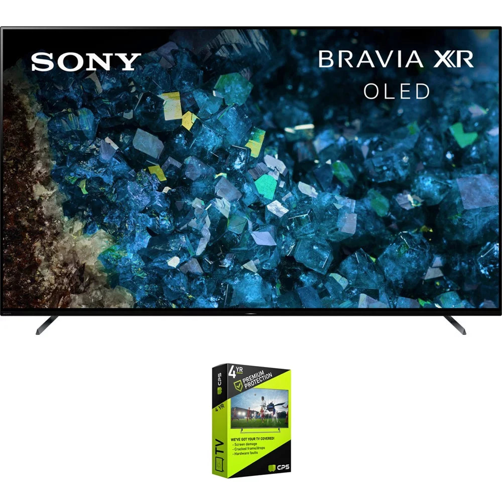 Sony XR55A80L BRAVIA XR 55 Inch A80L OLED 4K HDR Smart TV with Google TV Bundle with 4 YR CPS Enhanced Protection Pack (2023 Model)