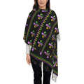 Junzan Lightweight People Fashion Mardi Gras Fleur De Lis Printed Winter Fall Warm Scarves Scarf Shawl