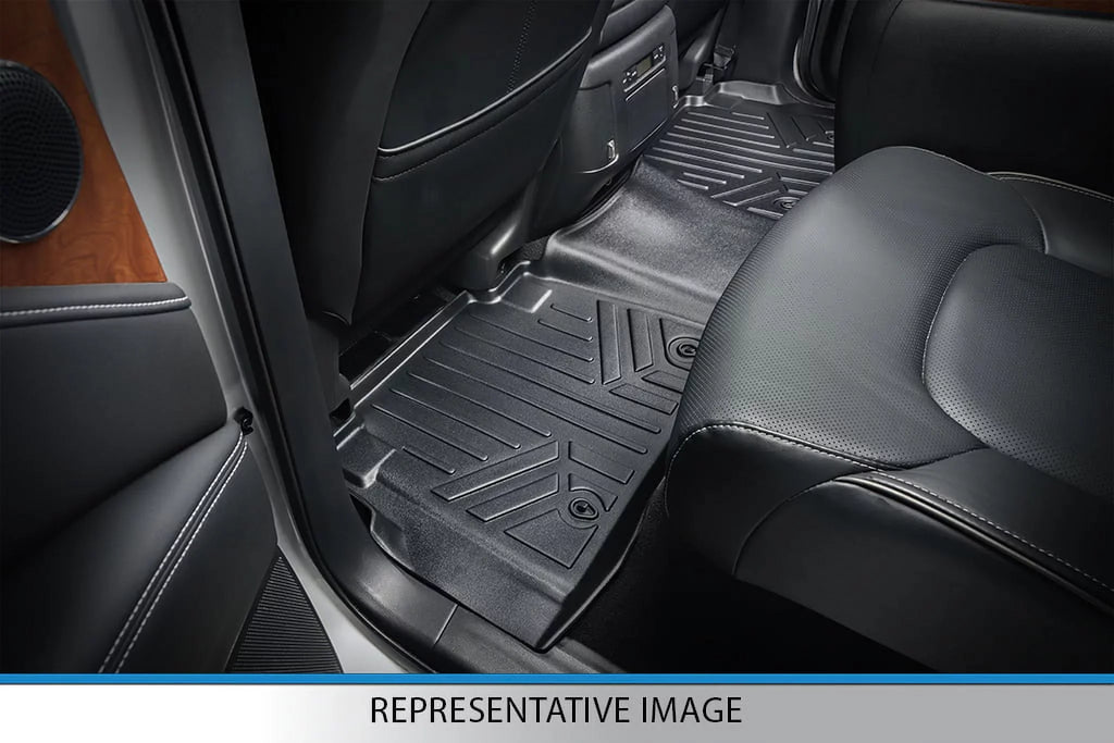 Smartliner SA0183-B0303-C0186-E0185 Floor Mats & Cargo Liner Set with 2nd Row Bucket Seats without Console for 2011-2017 Ford Expedition, Dark