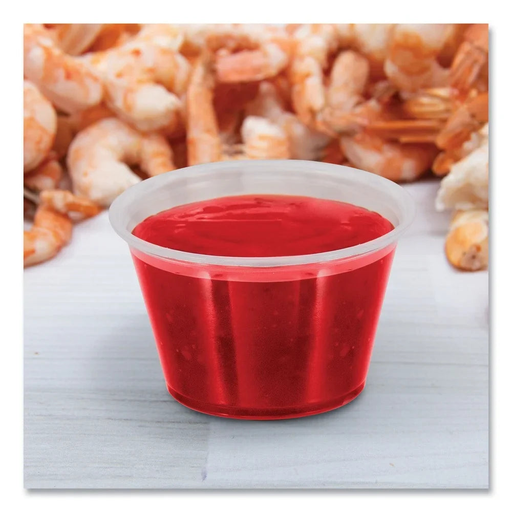 Dart 400PC Conex People 4 oz. Polypropylene Portion Containers - Clear (2500/Carton)]