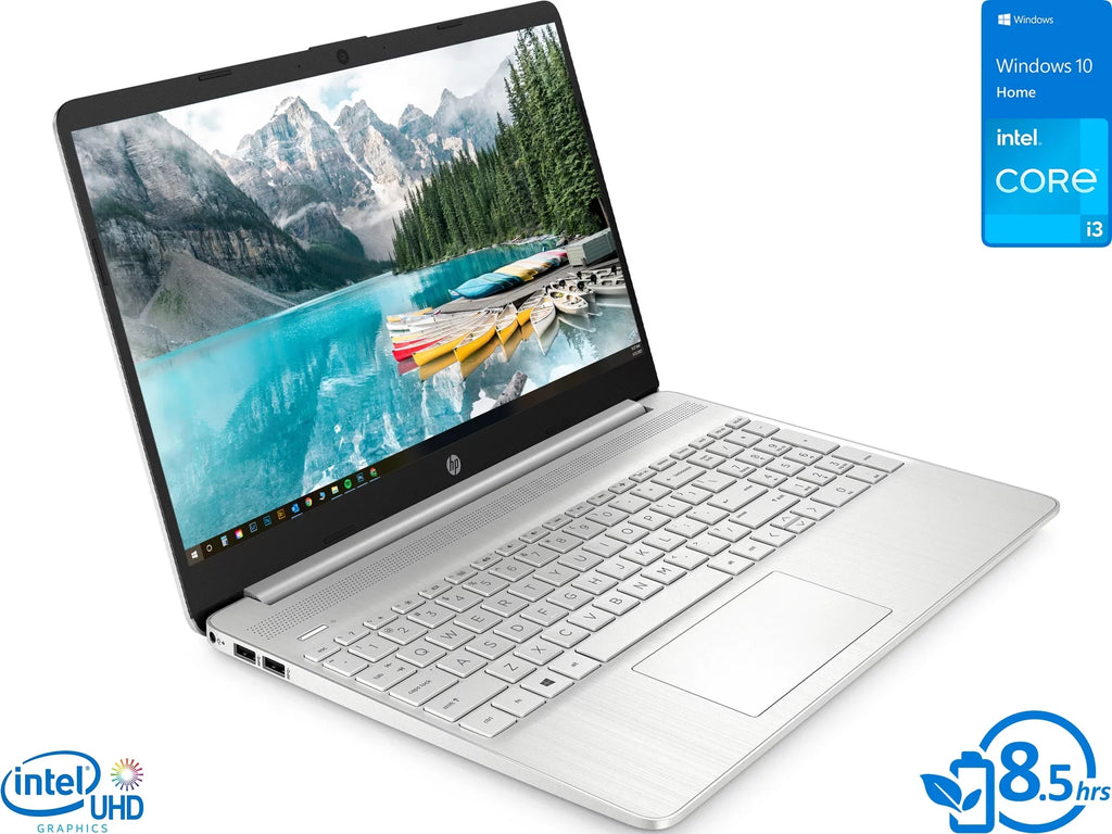 HP 15 Laptop, 15.6" HD Display, Intel Core i3-1125G4 3.70GHz, 32GB RAM, 512GB SSD, HDMI, Wi-Fi, Bluetooth, Windows 10 Home S