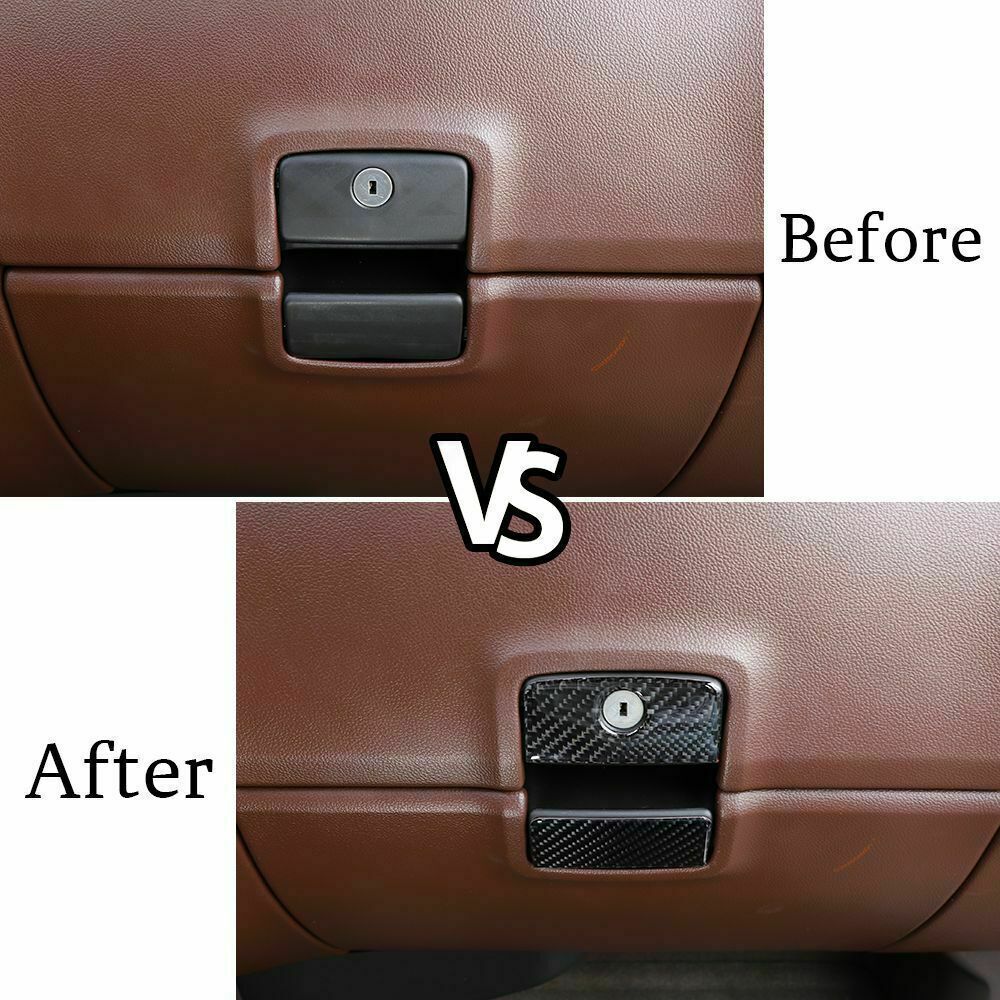 Teledu Carbon Fiber Co-pilot Storage Box Handle for Chevrolet Silverado Accessories