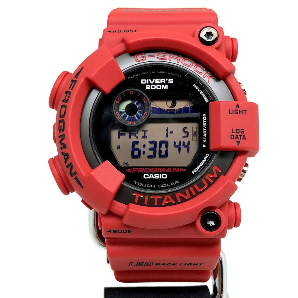 Pre-Owned CASIO Casio G-SHOCK Watch GW-8230NT-4JR FROGMAN 30th Anniversary Reprint Model Red Digital Tough Solar People ITWD1QAESCTM (Good)