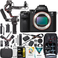 Sony a7 II Full Frame Mirrorless Camera Body ILCE-7M2/B Filmmaker's Bundle Including DJI RS 3 Combo Gimbal Stabilizer Kit + Deco Gear Photography Backpack + 64GB High Speed Card & Software