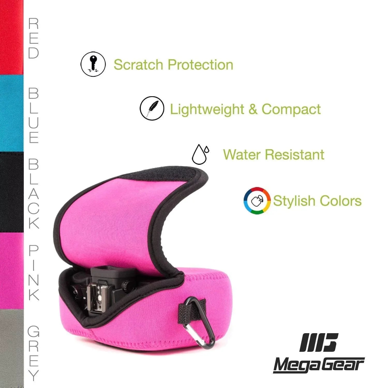 MegaGear Canon PowerShot SX720 HS, SX710 HS, Sony DSC-HX60V, DSC-HX50V, Canon SX700 HS, G16, SX170 IS, G15, SX160 IS Neoprene Camera Case