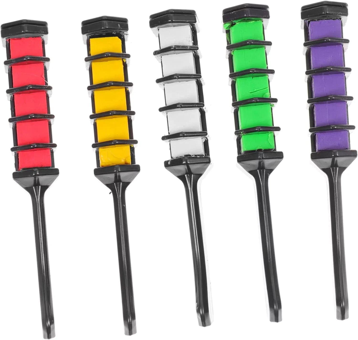 25 Pcs Disposable Hair Dye Comb Hair Chalk for Washable Hair Dye Metallic Hair Dye Hair Dye for Girls Hair Chalk Color Comb Hair Coloring Brush Hair Color Crayon Makeup Chalk