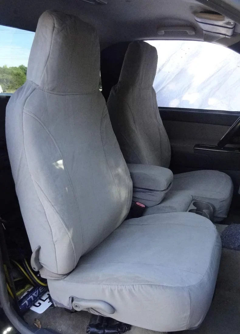 C1092 2004-2012 Chevy Colorado and GMC Canyon 60/40 Split Seat with Opening Center Console Gray Velour