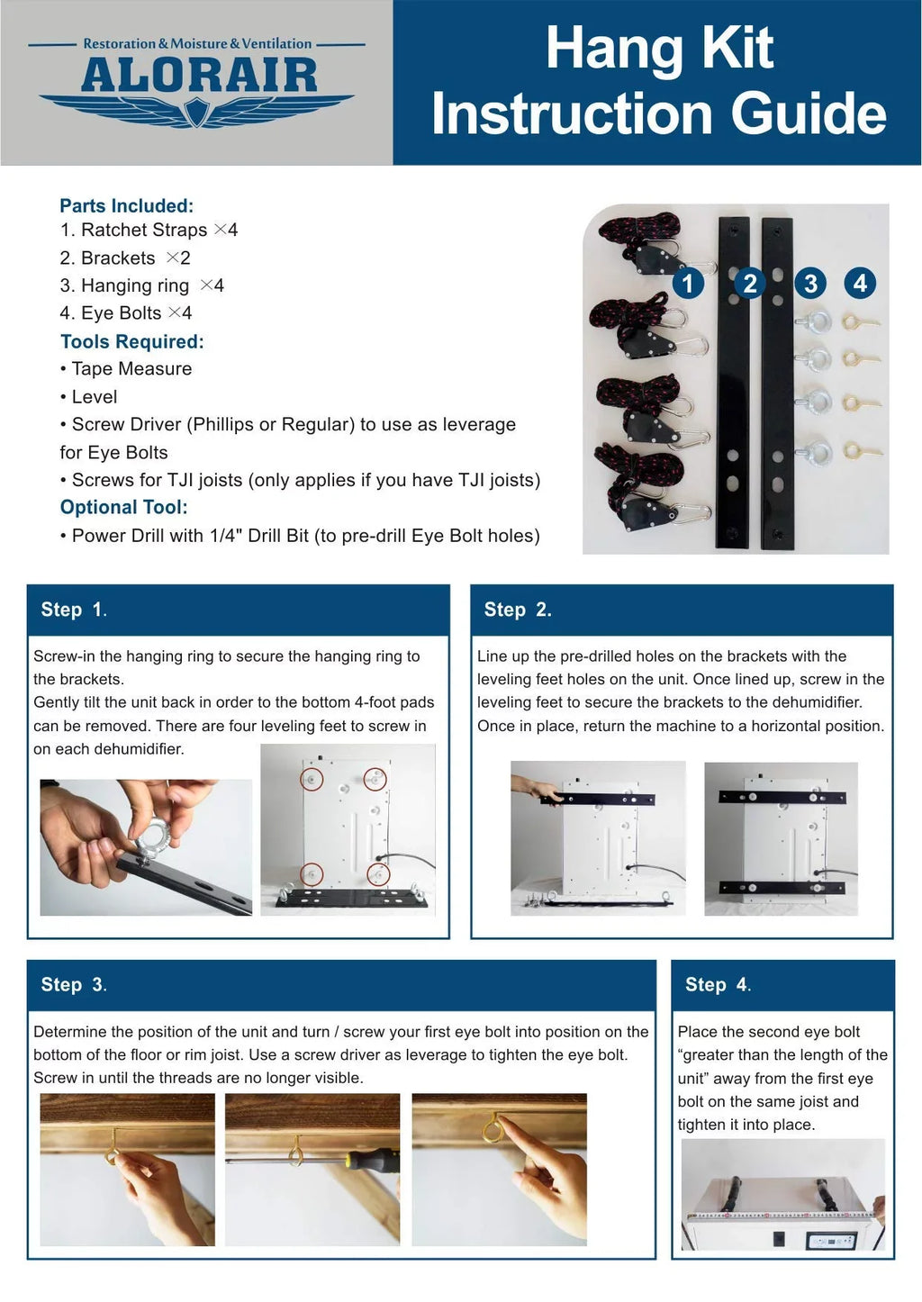 ALORAIR Hanging Kits,Apply to Sentinel HD55,HDi90,HD90,HDi100,HDi120, Storm LGR Extreme