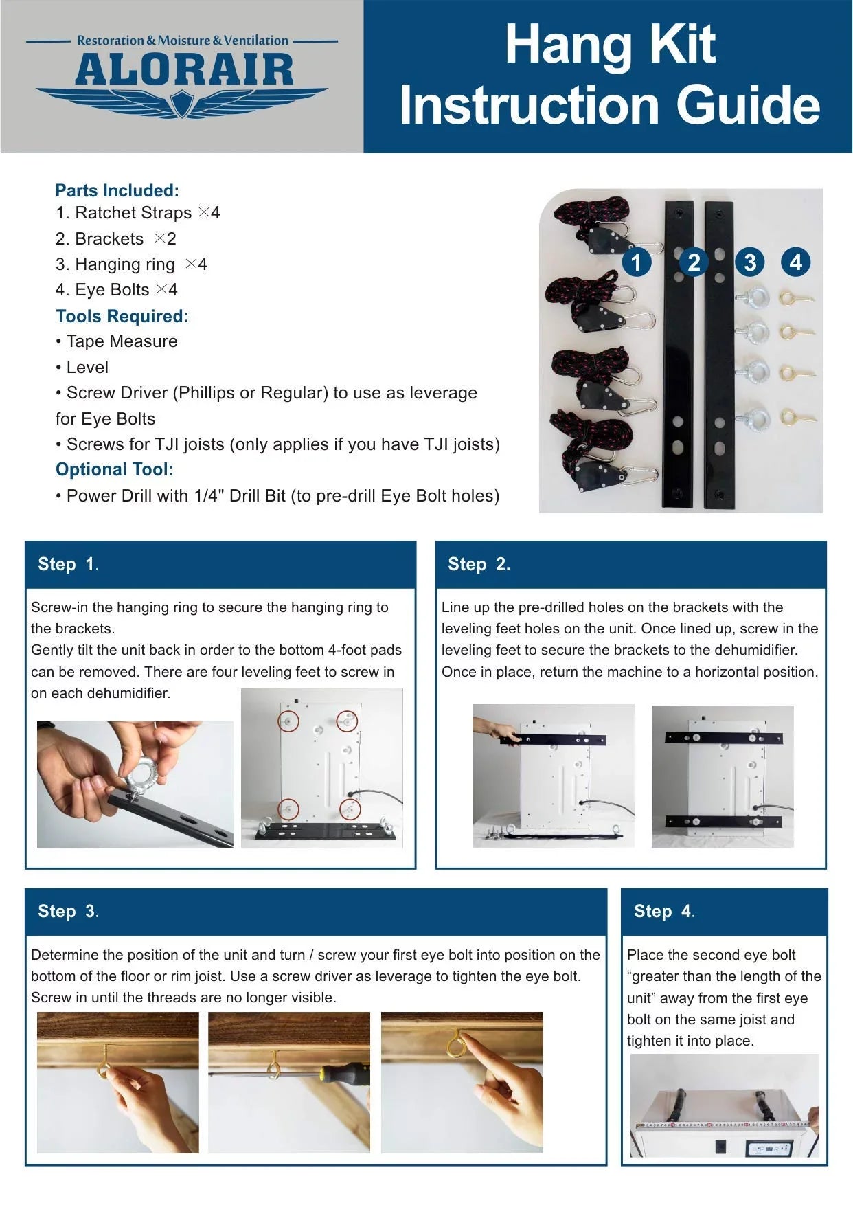 ALORAIR Hanging Kits,Apply to Sentinel HD55,HDi90,HD90,HDi100,HDi120, Storm LGR Extreme