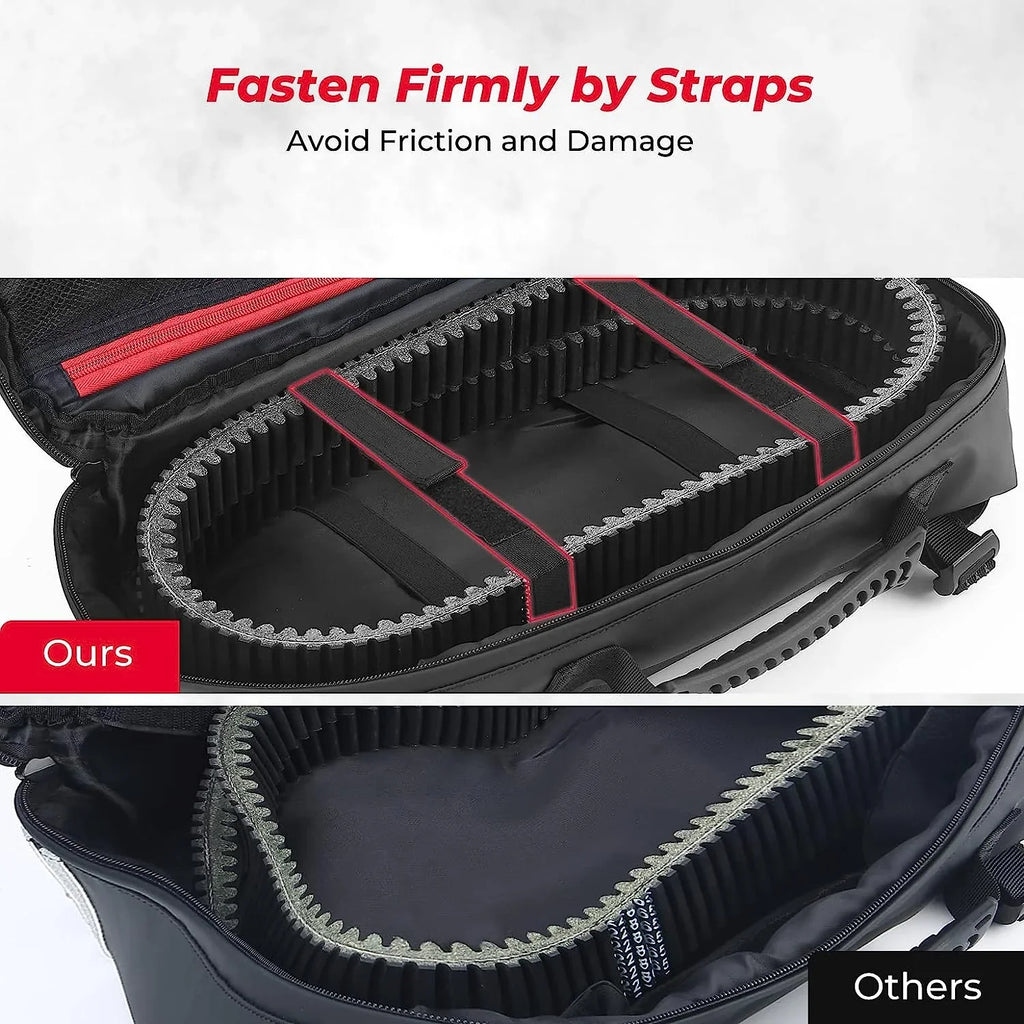 Kemimoto UTV Drive Belt Clutch CVT Storage Bag ATV Tool Organizer Tool Bag Compatible with Can Am X3 Outlander Polaris RZR Ranger