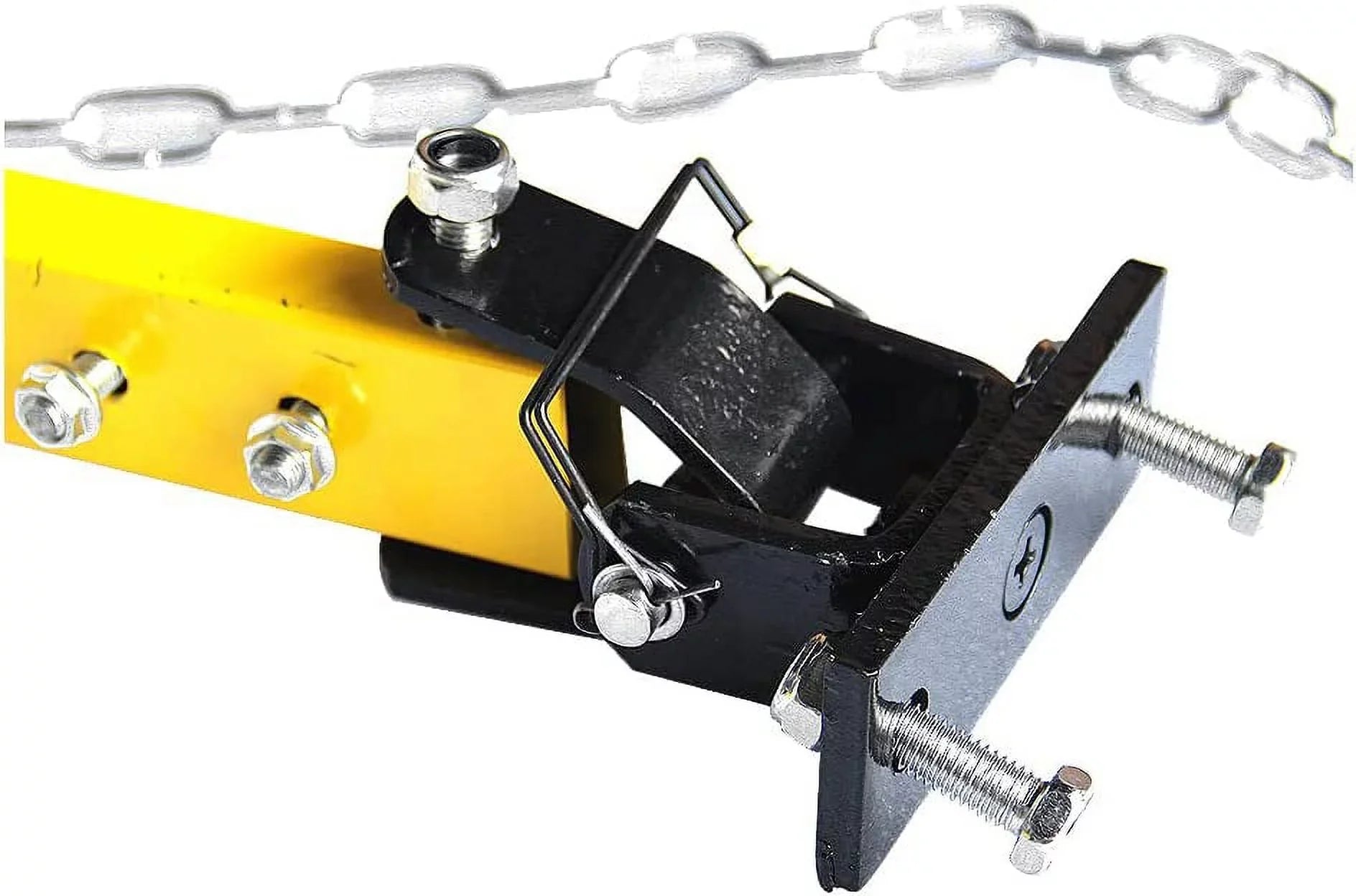 HPDAVV Yellow Adjustable Tow Towing Bar / Adjustable Tow Bar Kit Bumper Mount 5000lb w/Chains RV Car Truck Compatible with Jeep System