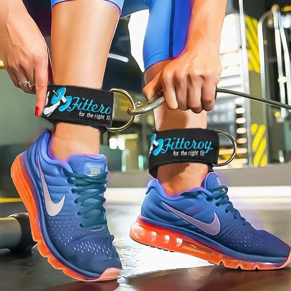 Gym Ankle Strap For Cable Machine - Exercise And Fitness Workout Strap With Neoprene Padding Gentlemen For LAT Pull Down Machine, Cable Home Gym And Resistance Bands