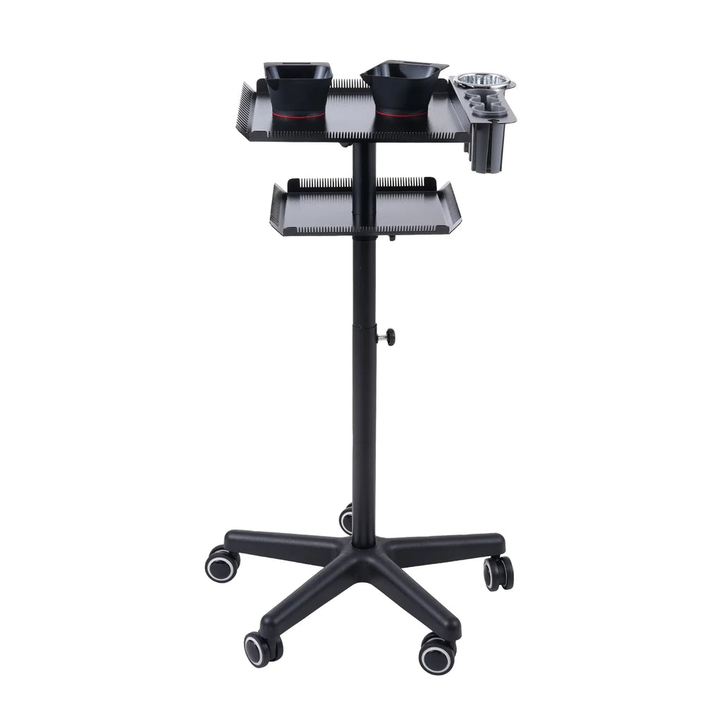 Bestauty Trolley,Station Hair Movable Cart Salons Stand Movable Salon Stand Hair Hair With 2 Adjustable Beauty Salon Clinic 2 Adjustable Salon On Wheels 2-tier Salon Cart Beauty Adjustable Salon Cart