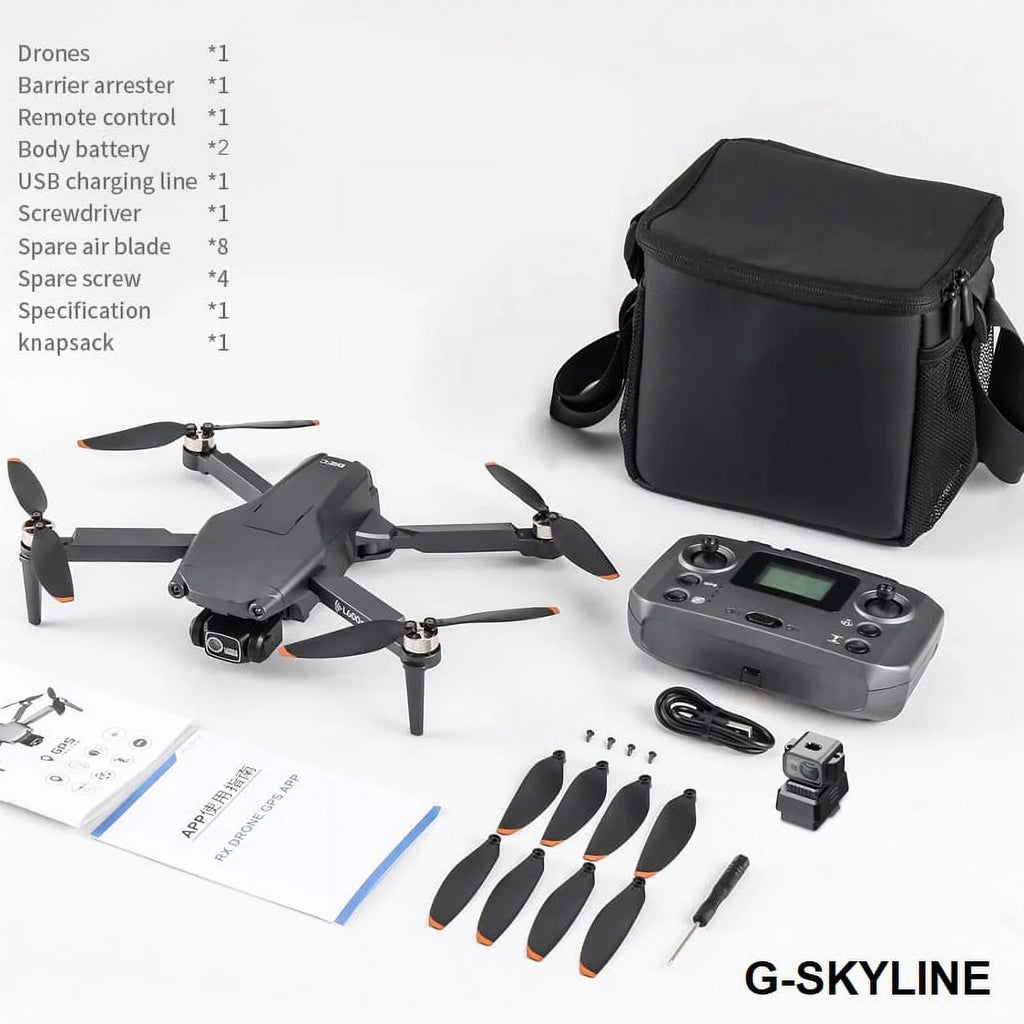 G-SKYLINE L600 PRO Full 4K Dural Camera GPS FPV 5G Drone Brushless Power 3Km RC distance