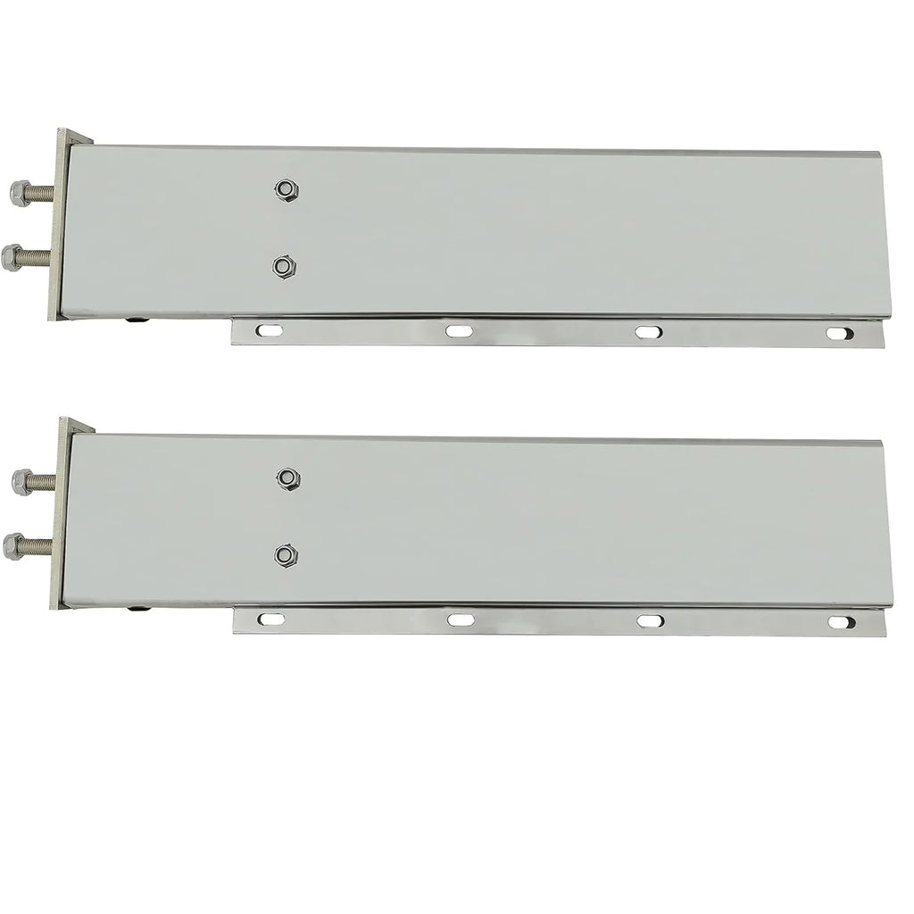 POWERWORKS Stainless Steel Straight Spring Loaded Mud Flap Hanger Bracket Mudflap Holder Set 2.5" Bolt Spacing 30" Length fit for Semi Trucks