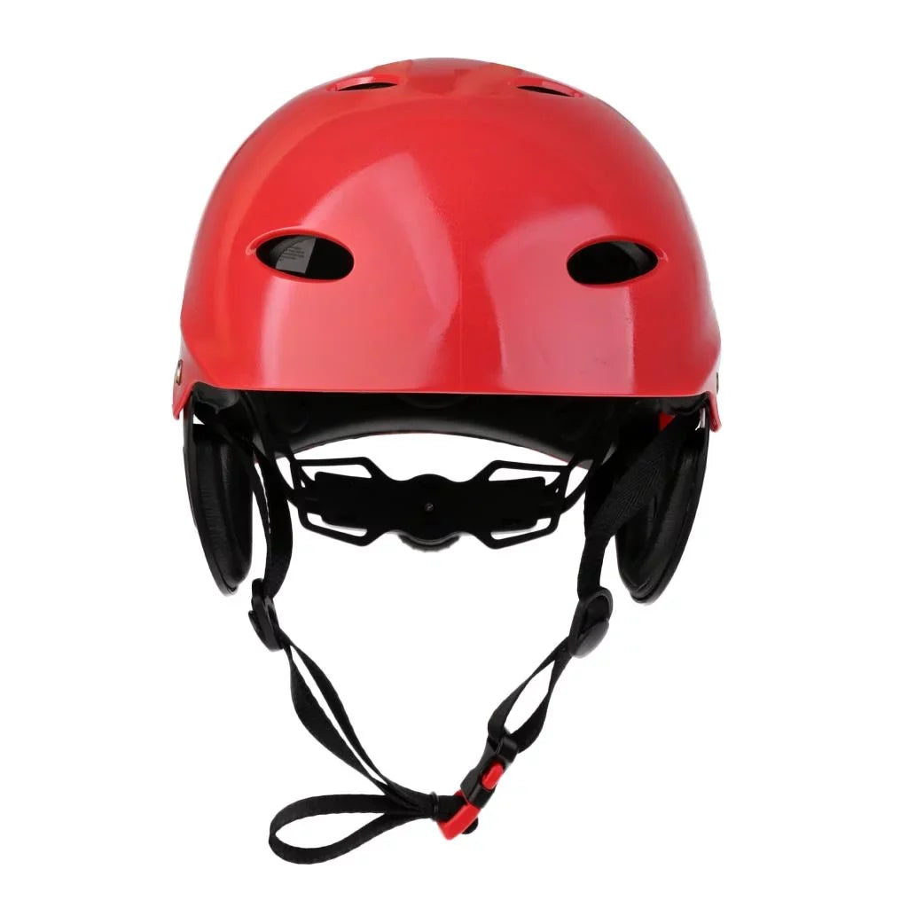 Helmet Head Impact Hard Cap for Wakeboard Kayak Canoe Surfing Water Sports Tow Sports - Red