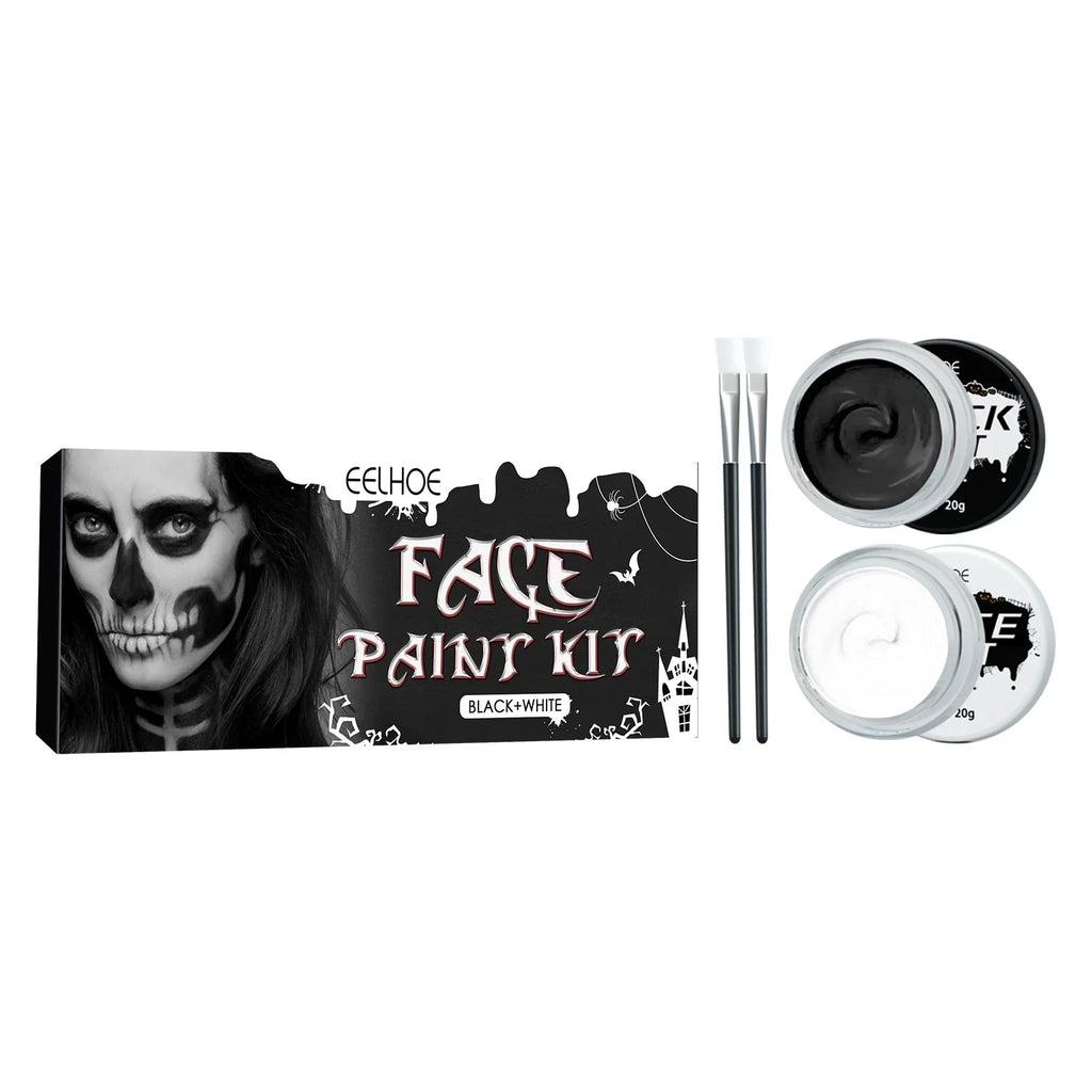 Halloween Dark and white Body Paint Body Paint Vampire skull face zombie makeup paint