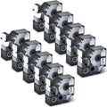 GREENCYCLE 10PK Compatible for DYMO D1 Label Tape 53713 S0720930 24mm 7m Midnight on White for LabelManager 450 450D Label Maker