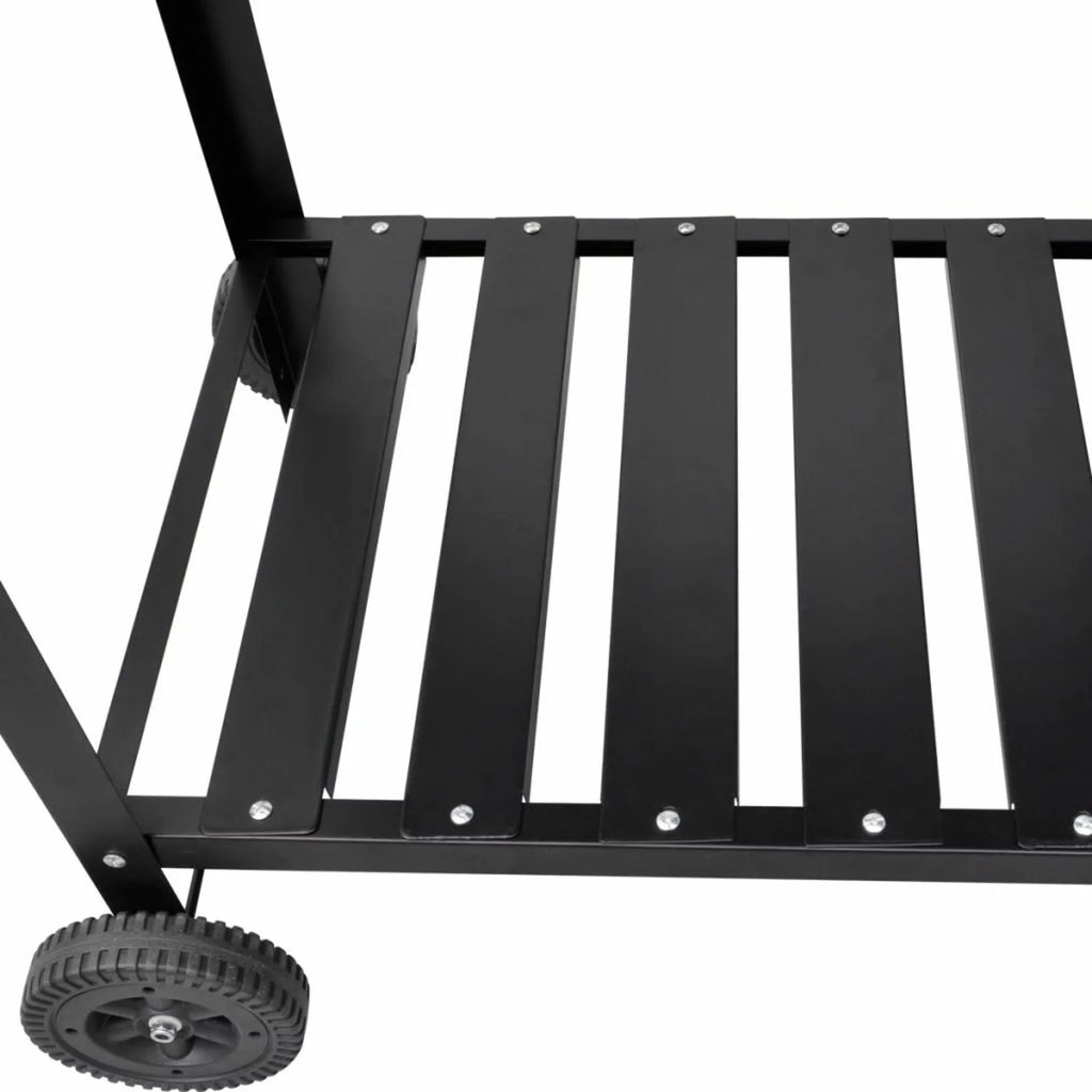 Andoer BBQ Stand Charcoal Barbecue 2 Wheels