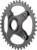 Shimano STEPS SM-CRE80-B Chainring - 38T Without Chainguard, 55mm Chainline, Ebony