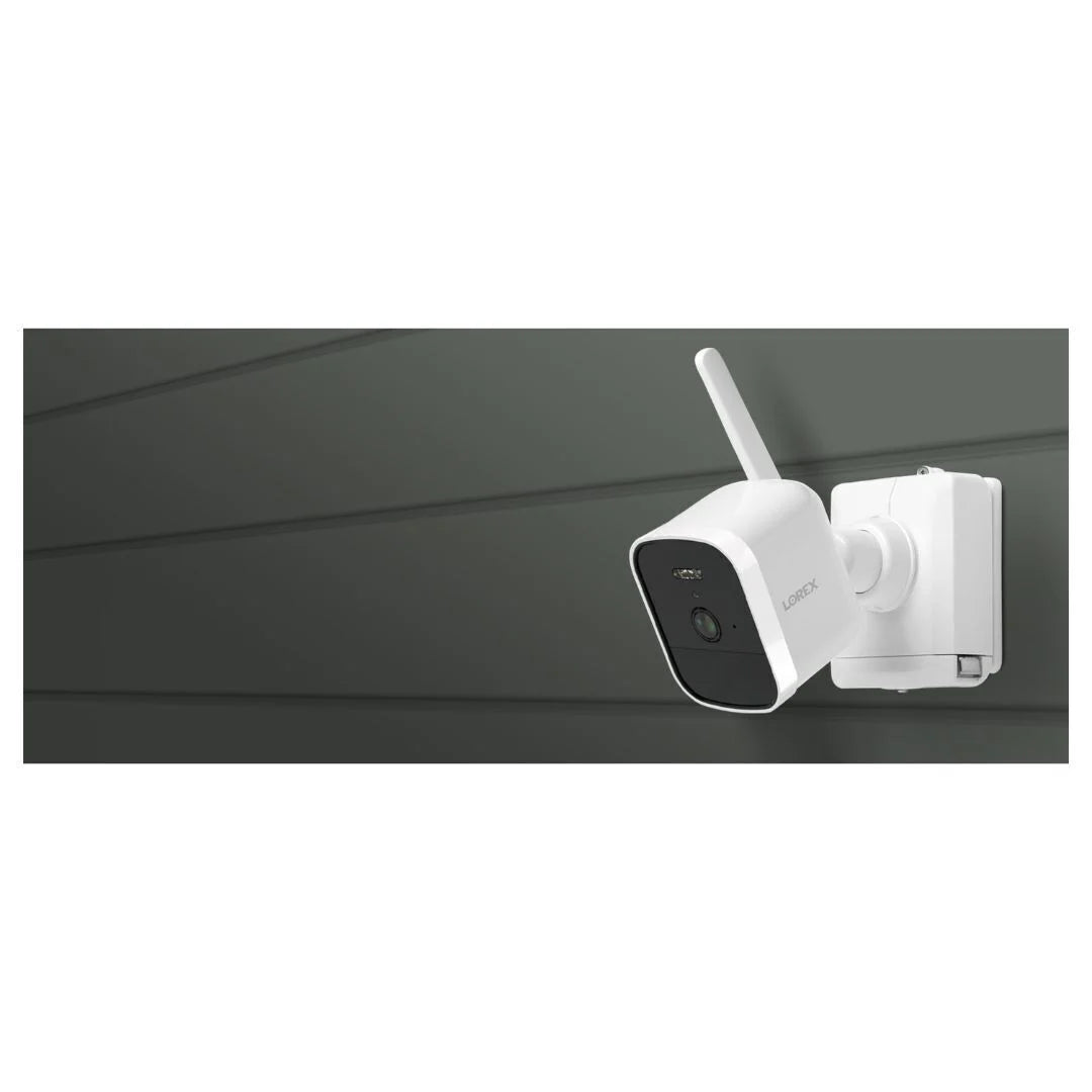 Lorex 4K NVR System with Four (4) Battery-Operated Cameras (White)