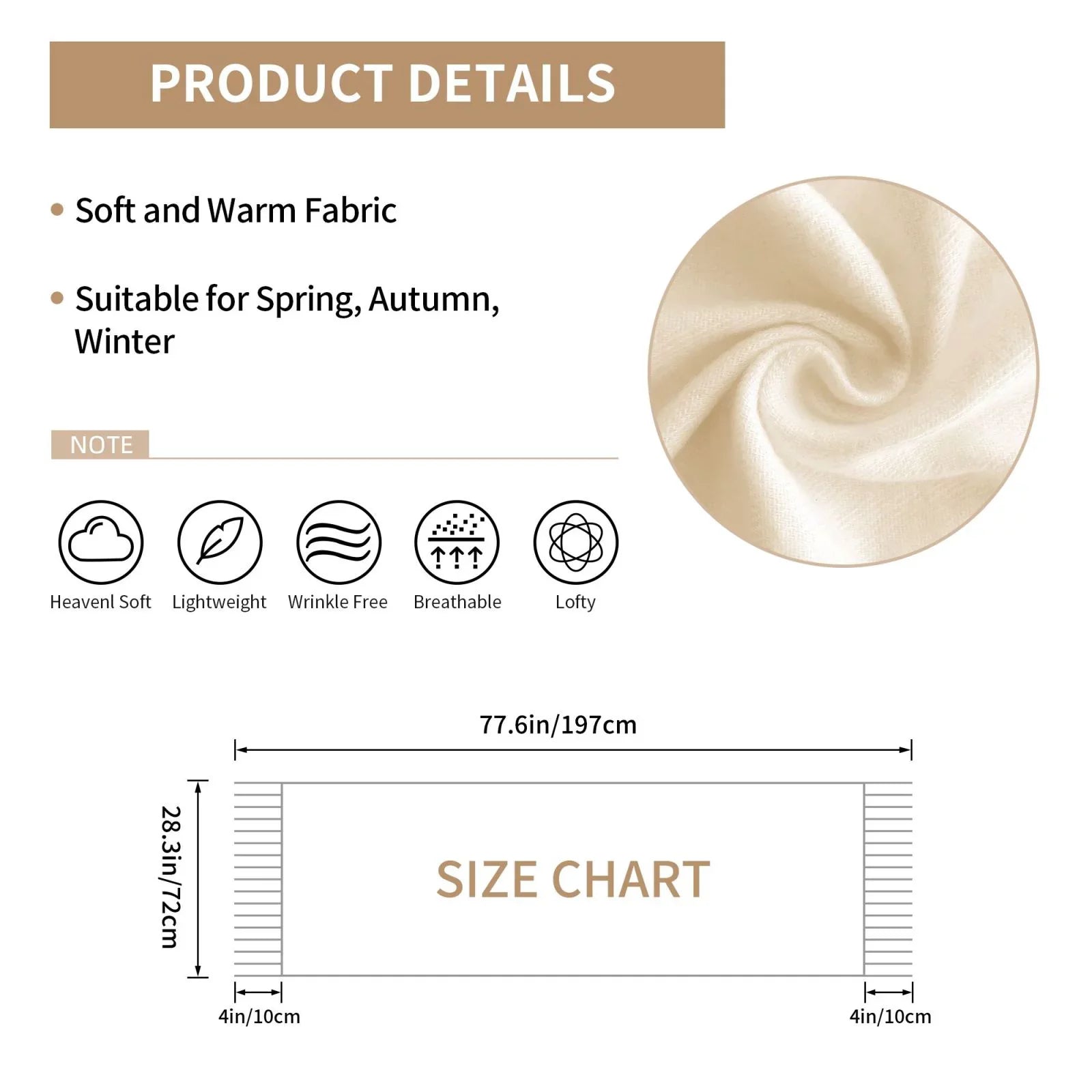 Junzan Lightweight People Fashion Mardi Gras Fleur De Lis Printed Winter Fall Warm Scarves Scarf Shawl