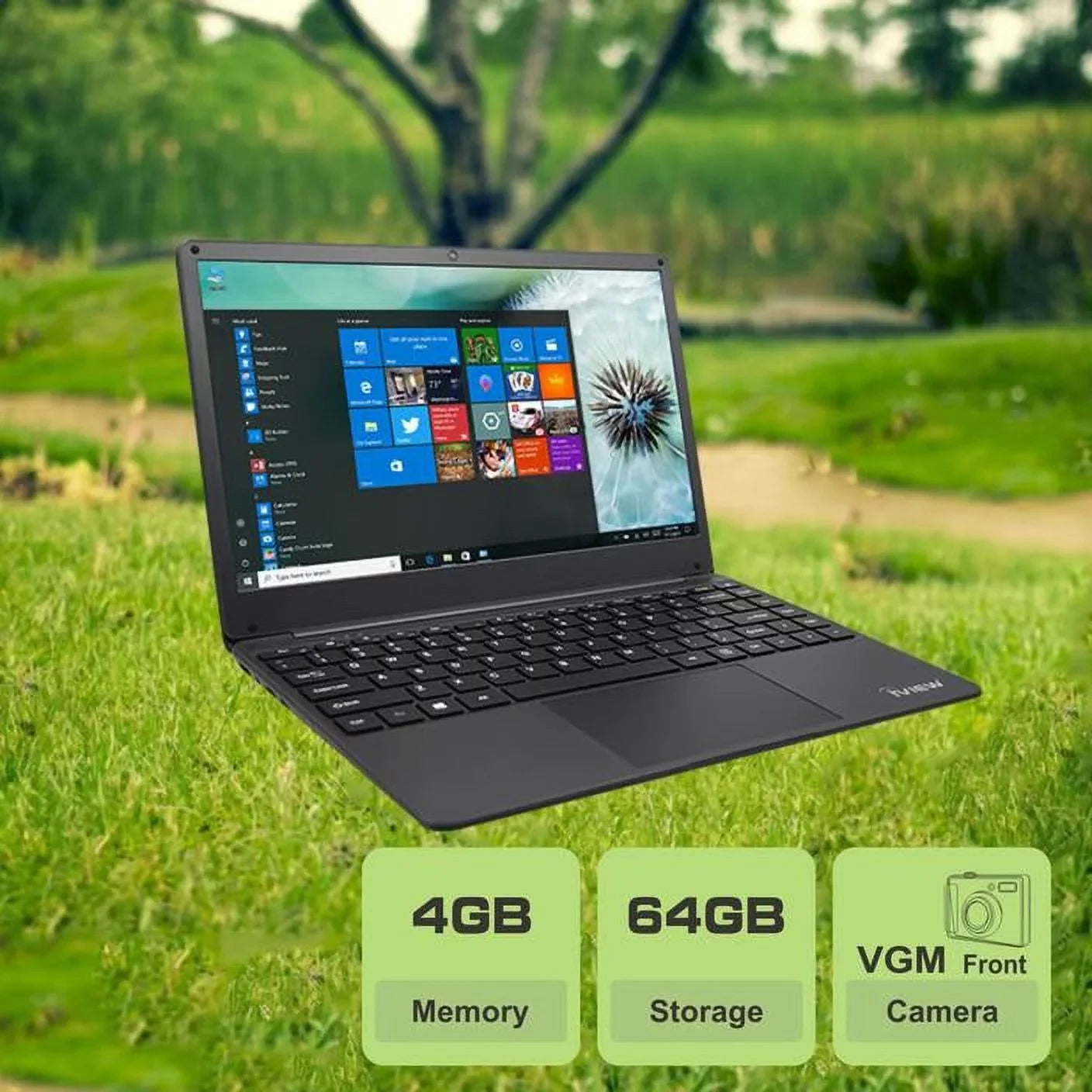 iView 1430NB-14.1in 1920x 1080 IPS High Resolution, Dual Core, 4GB/64GB and USB Mouse