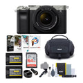 Sony Alpha a7C Mirrorless Camera with FE 28-60mm Lens (Silver) Essentials Bundle