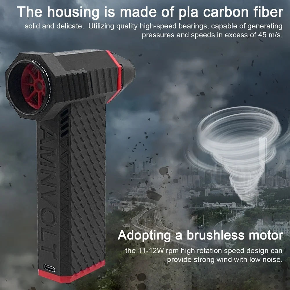 moobody Jet Fan with Brushless Motor, High 110,000RPM Turbofan, 200A MOS Tube , Excellent for Keyboard Cleaning and More!