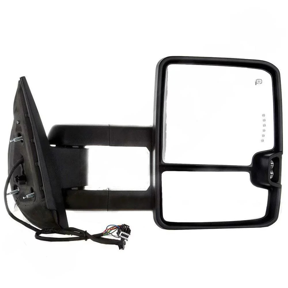 Power Heated Smoke Turn Lamp+Backup Base Tow Mirror For 07-13 Silverado Sierra Fits select: 2007-2014 CHEVROLET SILVERADO, 2007-2013 CHEVROLET TAHOE