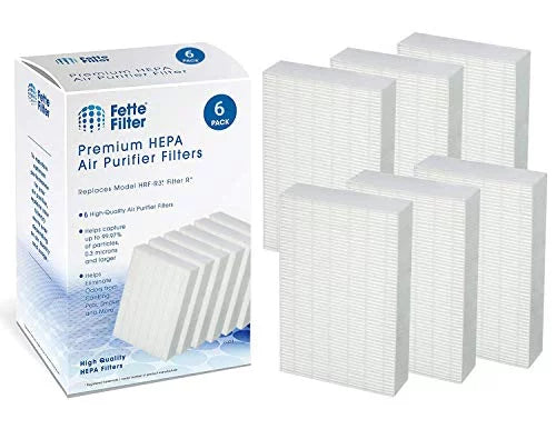 True HEPA Individuals Filter Pack Compatible with Honeywell Filter R HRF-R3 HRF-R2 HRF-R1 (Pack of 6)