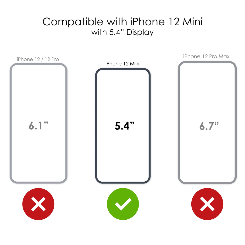 DistinctInk Clear Shockproof Hybrid Case for iPhone 12 MINI (5.4" Screen) - TPU Bumper Acrylic Back Tempered Glass Screen Protector - CEO,000,000 Entrepreneur 3 commo