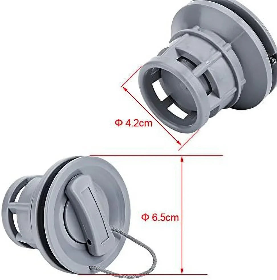 Boat Air Valve, Air Plugs PVC Durable Air Gas Valve Cap Gentlemen for Inflatable Boat Dinghy Kayak Canoe
