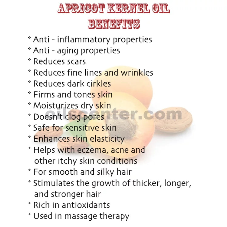 Apricot Kernel Oil Refined Organic Carrier Cold Pressed 100% Pure 64 oz