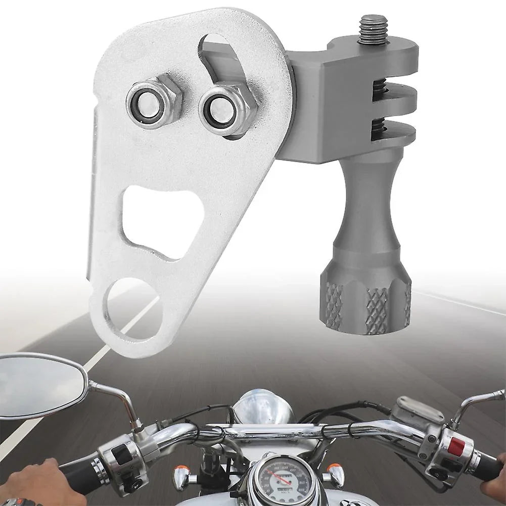 Motorcycle Digital Video Recorder Camera Vcr For Gopro Mount Bracket Cam Rack For Yamaha(grey)