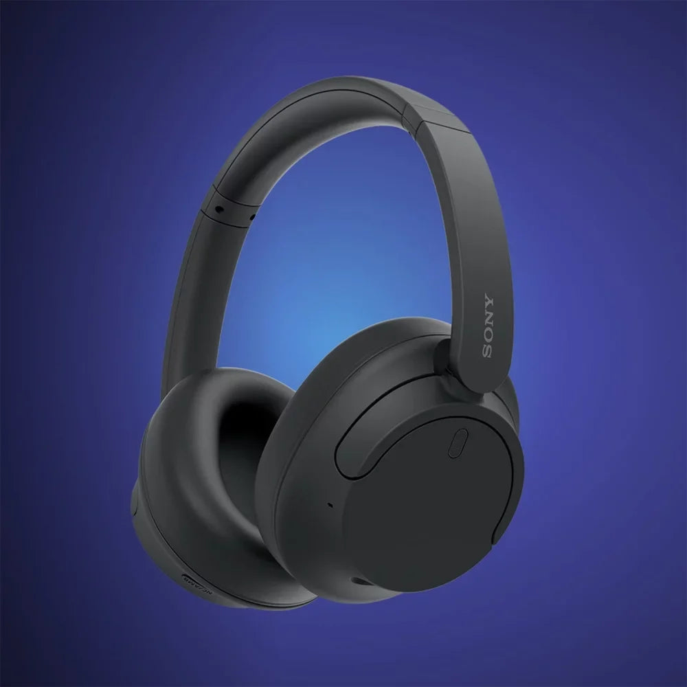 Sony WH-CH720N/B Wireless Noise Cancelling Headphone, Midnight Bundle with Deco Gear Hard Case + Pro Audio Headphone Stand + Microfiber Cleaning Cloth