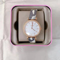 Fossil BQ3532 Tillie Three-Hand Grey Leather Watch