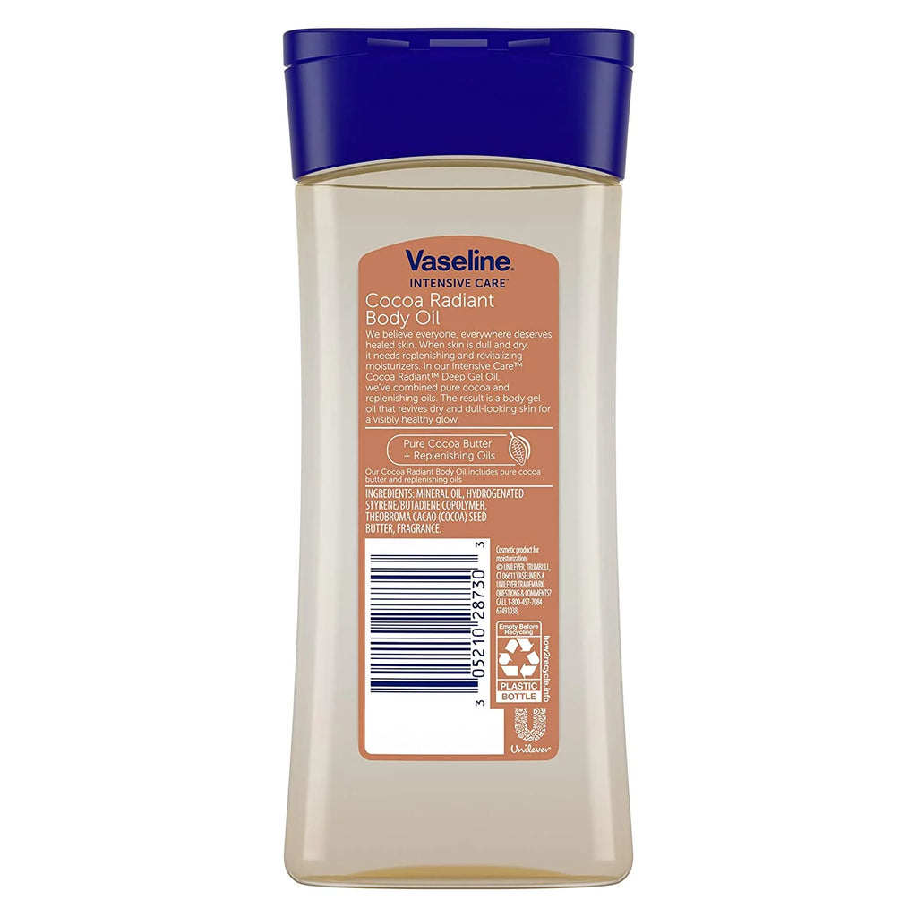 Vaseline Intensive Care Deep Conditioning Body Lotion, Cocoa Butter - 6.8 oz, 3 Pack
