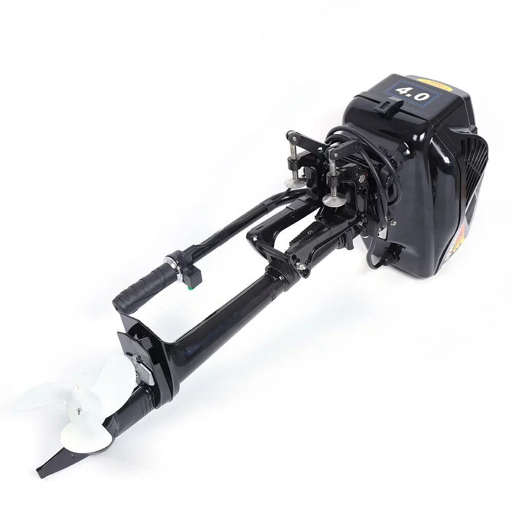 Miumaeov Outboard Motor Electric Boat Engine 4HP 48V 1000W Heavy Duty Outboard Fishing Boat Motor Engine Outboard CDI Mount Electric Outboard Motor for Inflatable Boats Fishing Boats