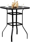Scarlett Aesthetic Design With Solid Glass Bar Table For Indoor Use