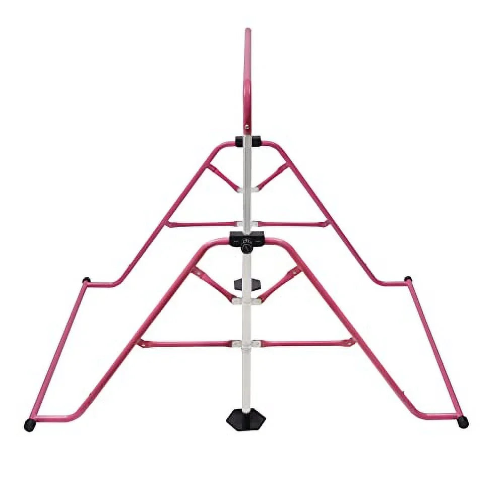 GNJINX Adjustable Height Gymnastics Bars for Kids, Folding Horizontal Junior Training Bar, Expandable and Height Adjustable - Home Gymnastics Individuals