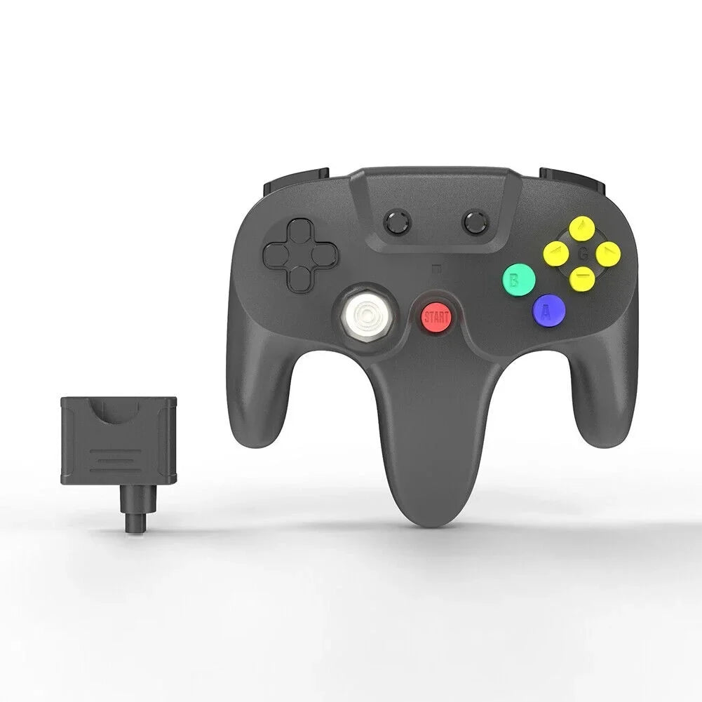 US 2.4G Wireless N64 Controller Rechargeable Gamedpad Rumble Pak for Final Point 64