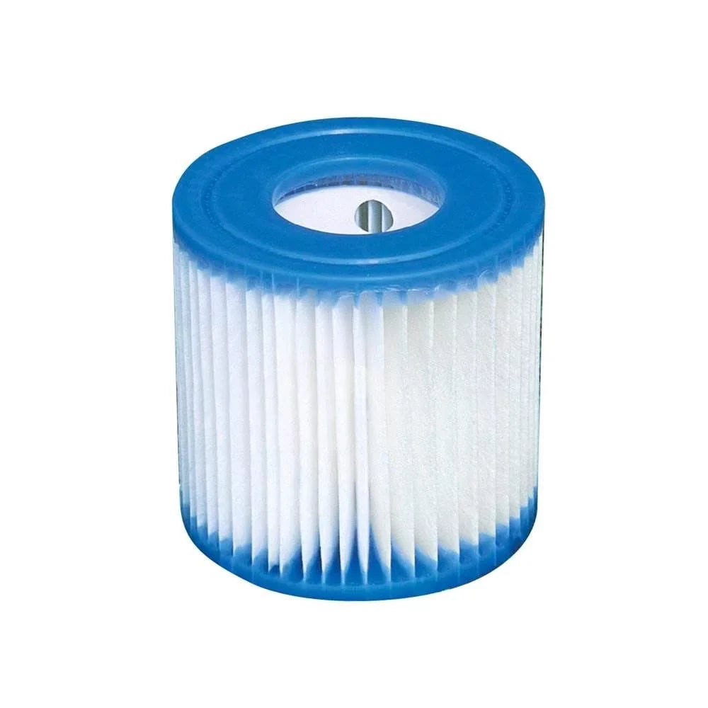 Intex 10 x 2.5 Foot Above Ground Pool, Filter Cartridge (2 Pack), and Pump