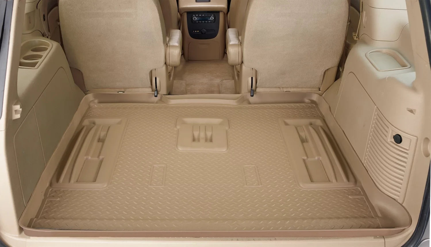 Husky Liners Classic Style Series Cargo Liner Tan Compatible with 2002-2010 Ford Explorer; Compatible with all 02-05 models and 2006-2010 models w/o 3rd row seat