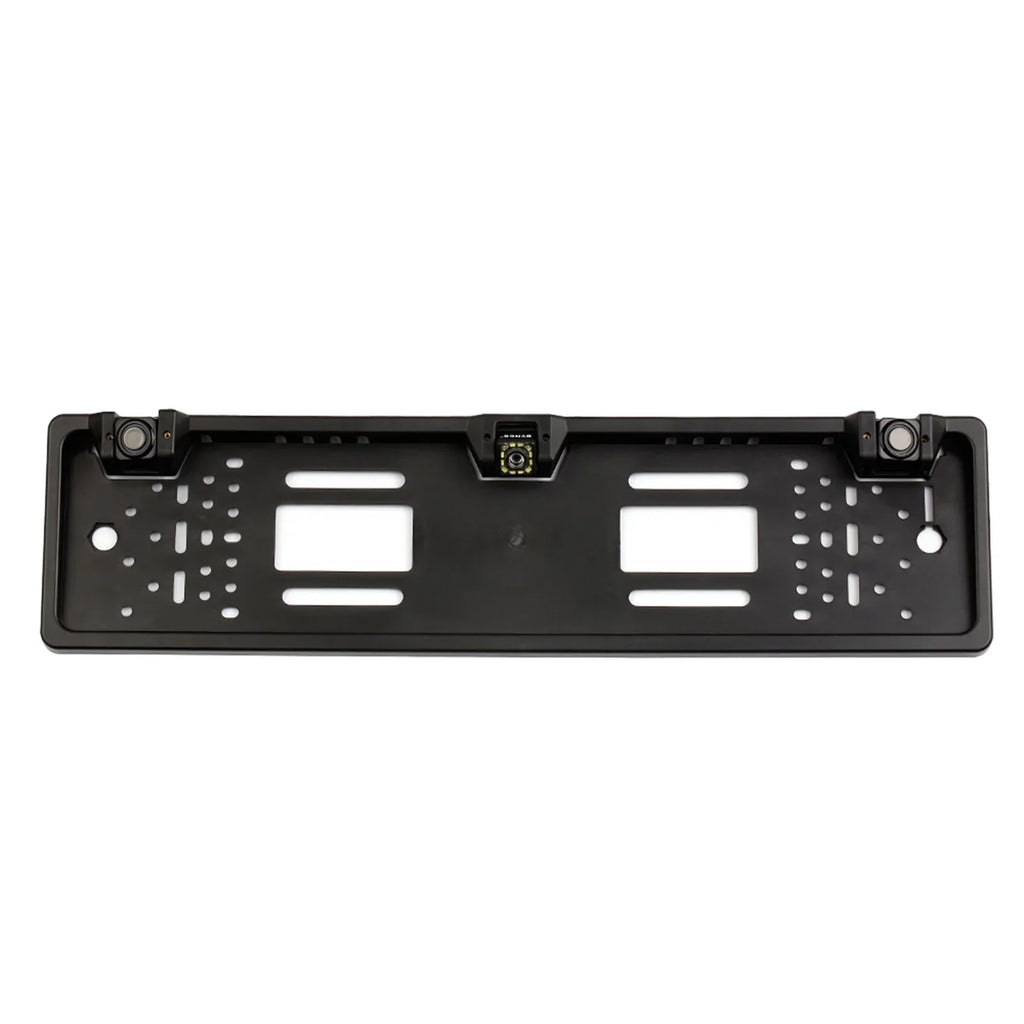 Dcenta European License Plate Frame Backup Camera 12 LED Rear View Camera with Reversing System Parking Sensor
