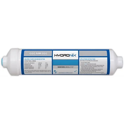 Package Of 6 ICF-10Q Hydronix Inline Coconut Carbon Filter